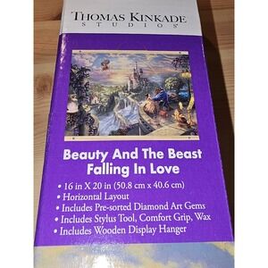 NIB Diamond Art Disney Beauty And The Beast Falling In Love Kit 16x20